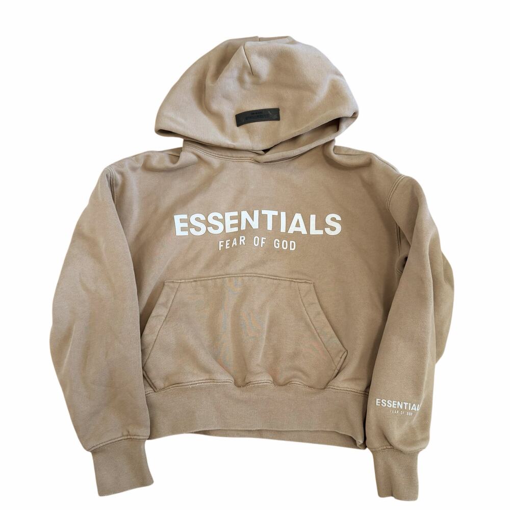 Essentials Fear of God Tan Hoodie Sz 6/7